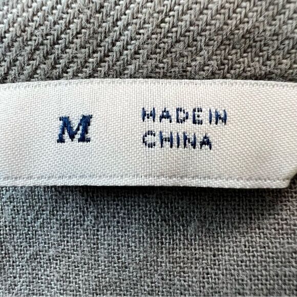 Caslon Cotton Khaki Green Quarter Sleeve Jacket Trench Coat Blazer Size M - Picture 10 of 15